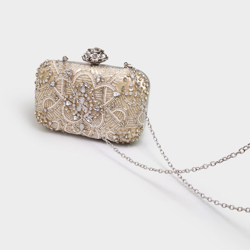 Elegant Bridal Diamond Banquet Clutch