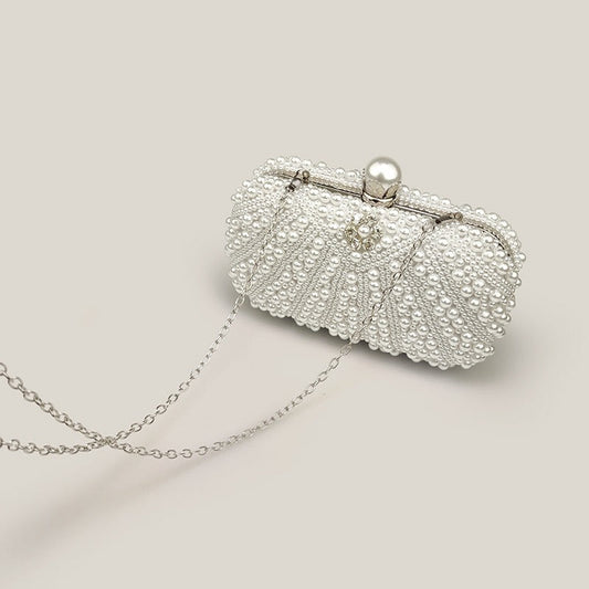 Celebrity Diamond Pearl French Clutch