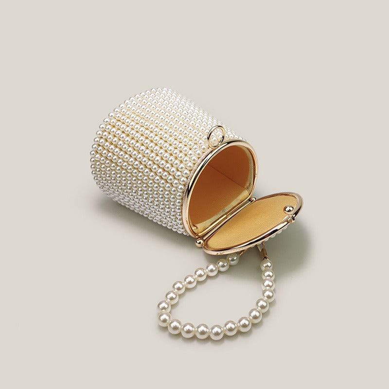 Elegant Mini Pearl Banquet Clutch Bag