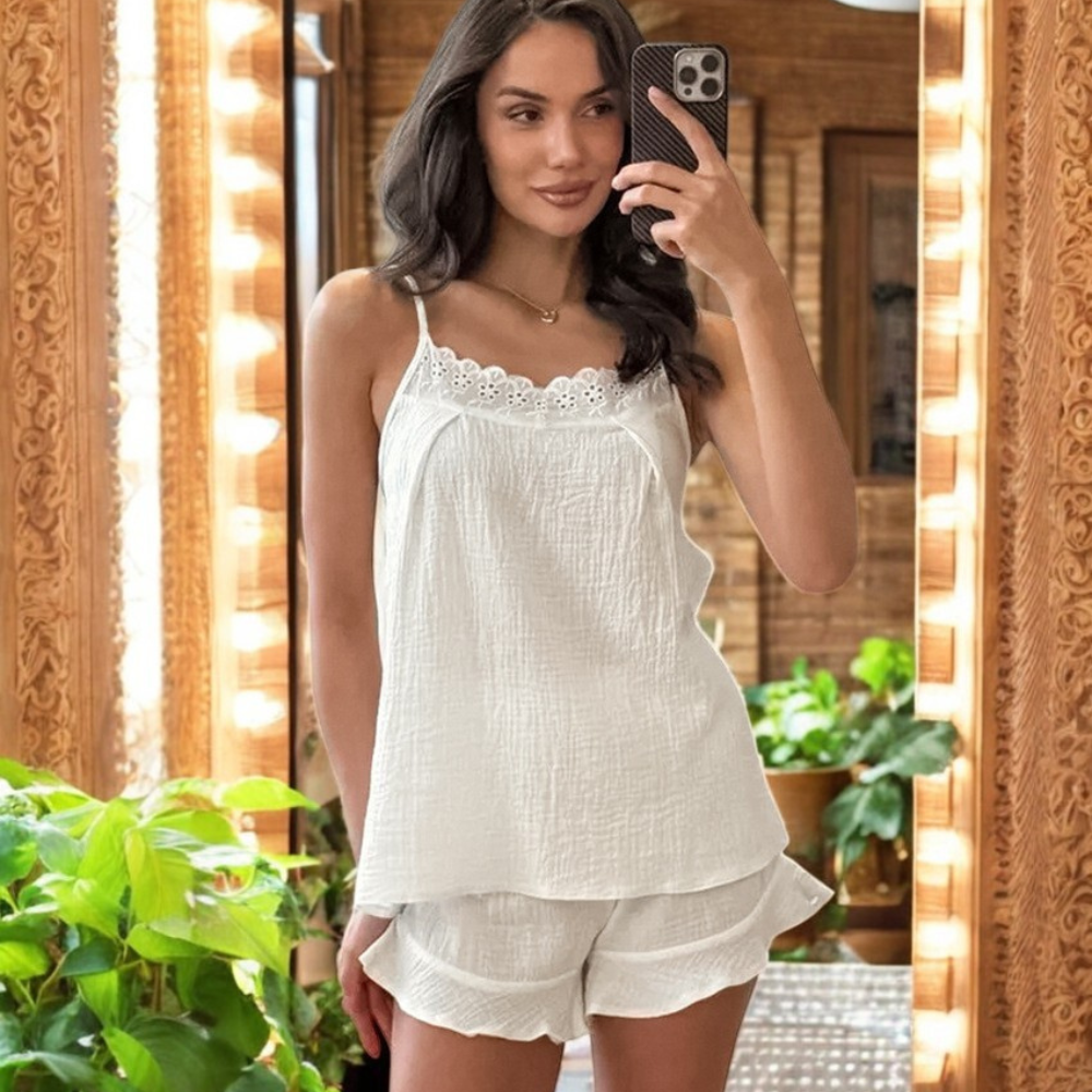 Organic Cotton Lace Pajama