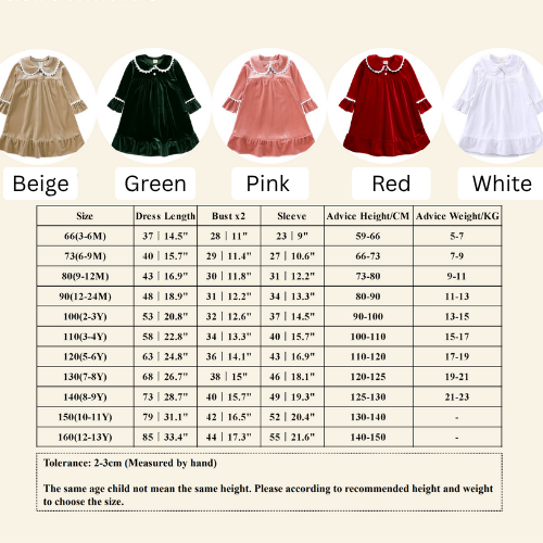 Christmas Velvet  Dress for Girls
