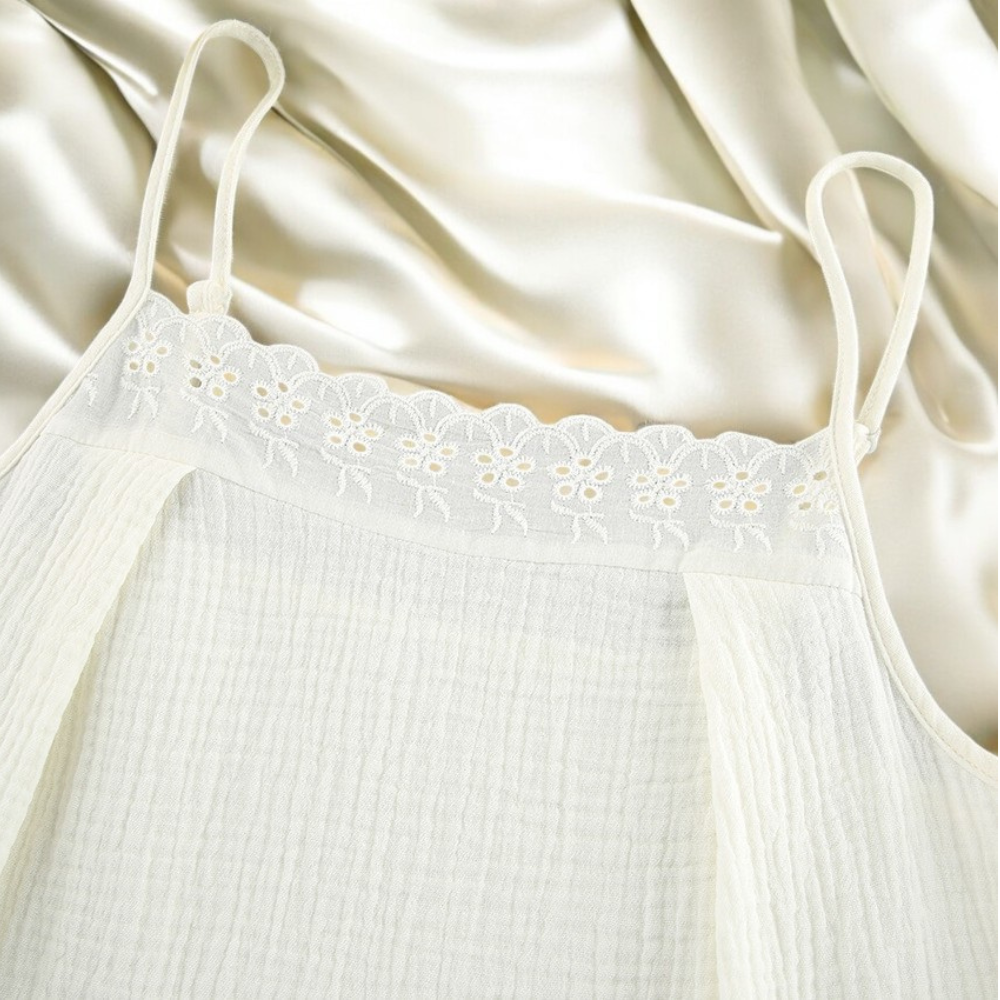 Organic Cotton Lace Pajama