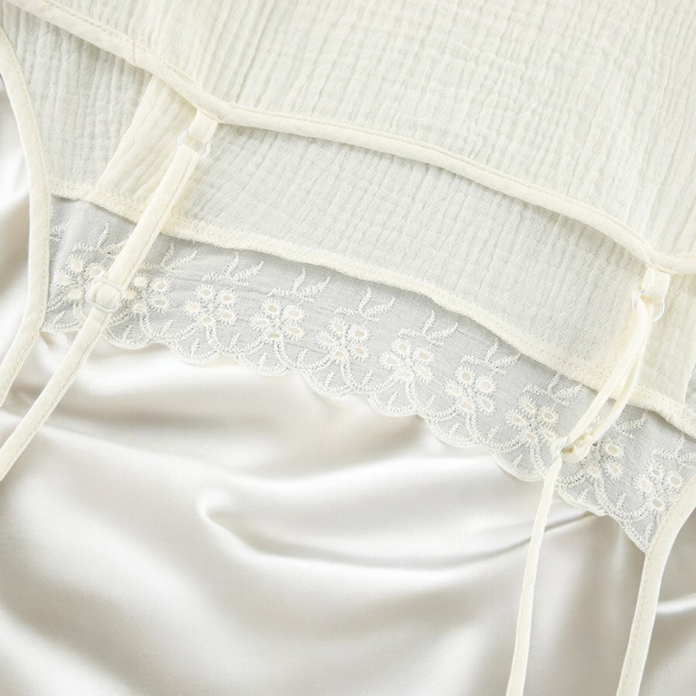 Organic Cotton Lace Pajama