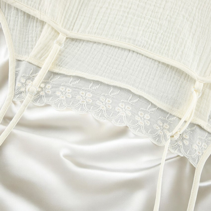 Organic Cotton Lace Pajama