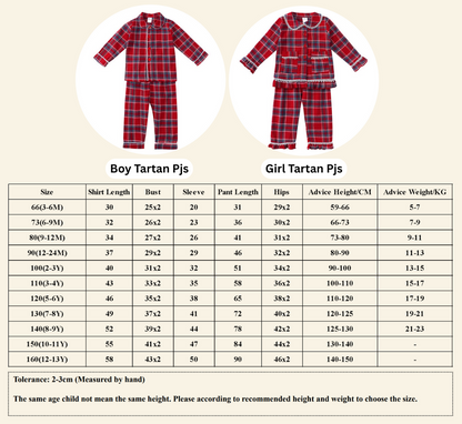 Classic Red Tartan Collection for Kids