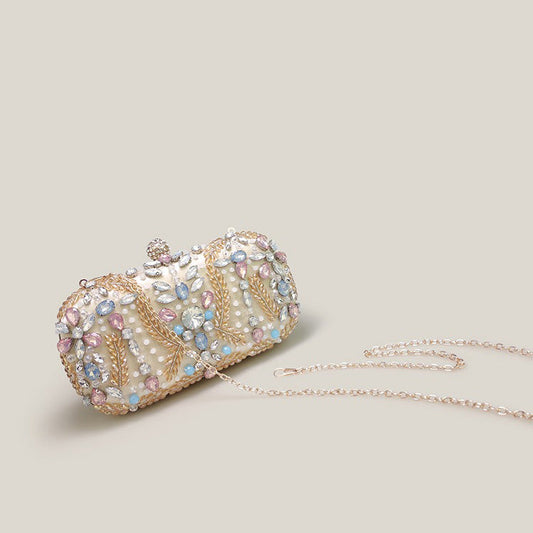 Pastel Crystal Banquet Evening Clutch