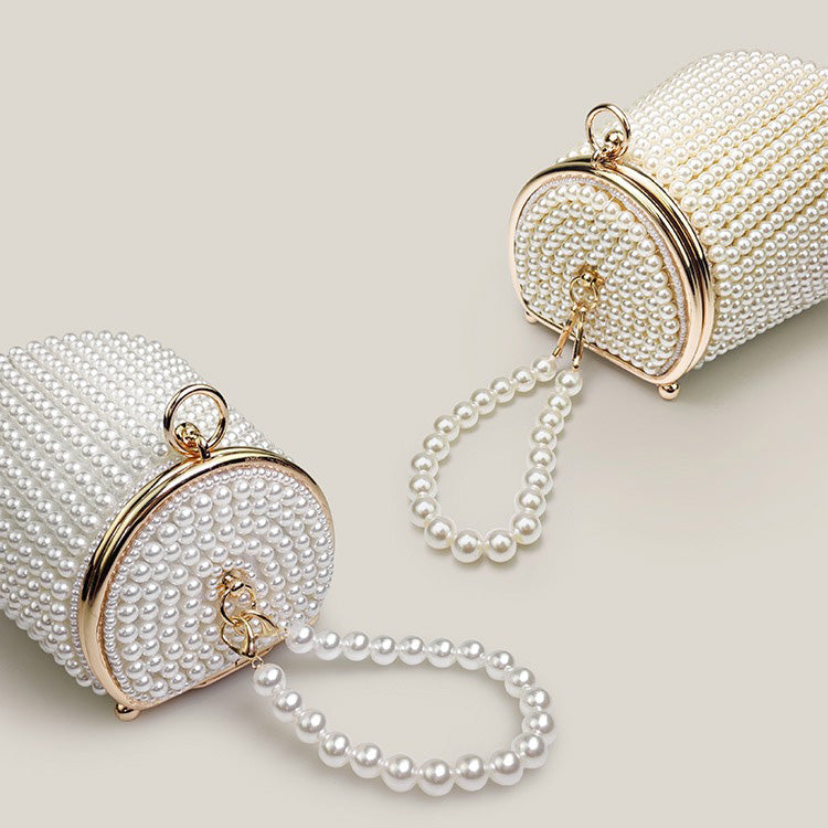 Elegant Mini Pearl Banquet Clutch Bag