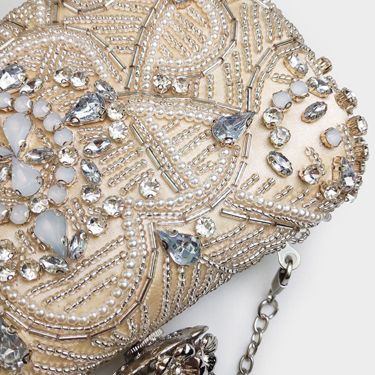 Elegant Bridal Diamond Banquet Clutch