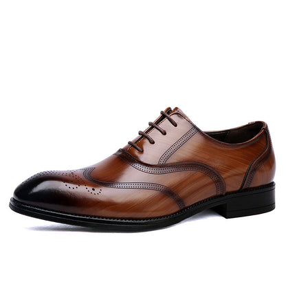 Milan Leather Brogue Dress Shoes