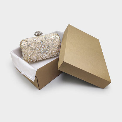 Elegant Bridal Diamond Banquet Clutch