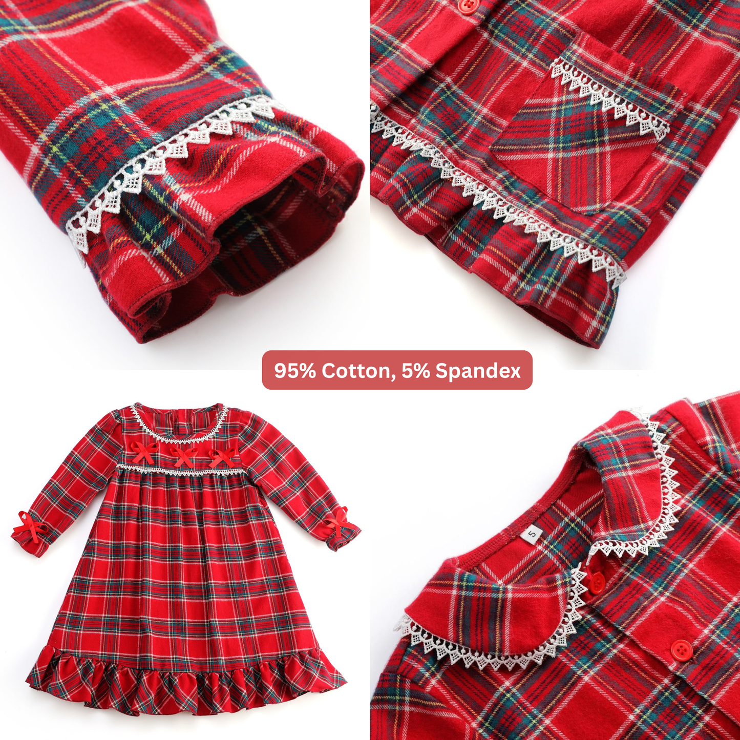 Classic Red Tartan Collection for Kids