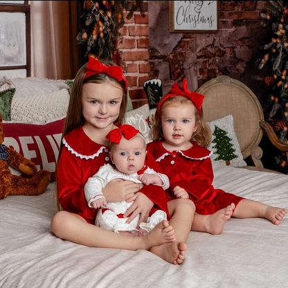 Christmas Velvet  Dress for Girls