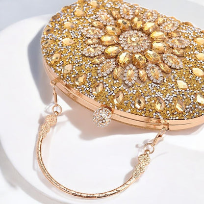 Azure Diamond Clutch Bag