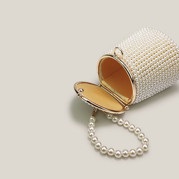 Elegant Mini Pearl Banquet Clutch Bag