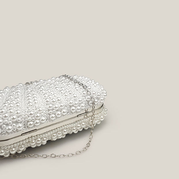 Celebrity Diamond Pearl French Clutch