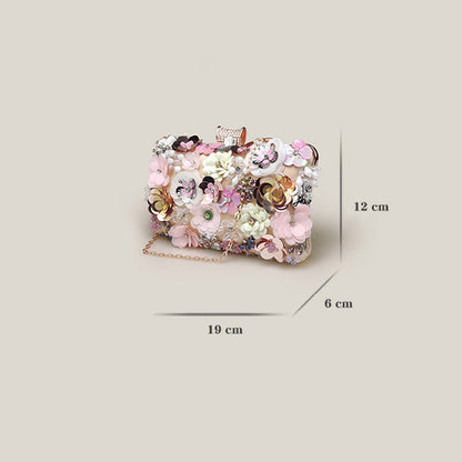 Parisian Petal Sequin Elegance Purse