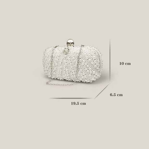 Celebrity Diamond Pearl French Clutch