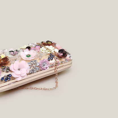 Parisian Petal Sequin Elegance Purse