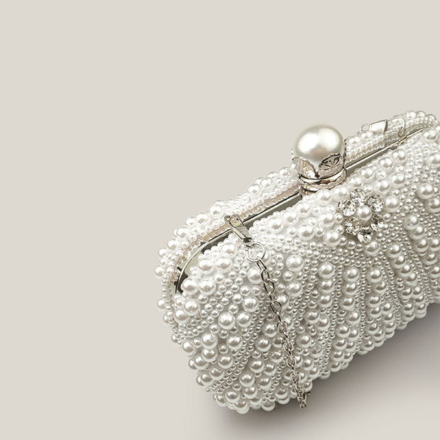 Celebrity Diamond Pearl French Clutch