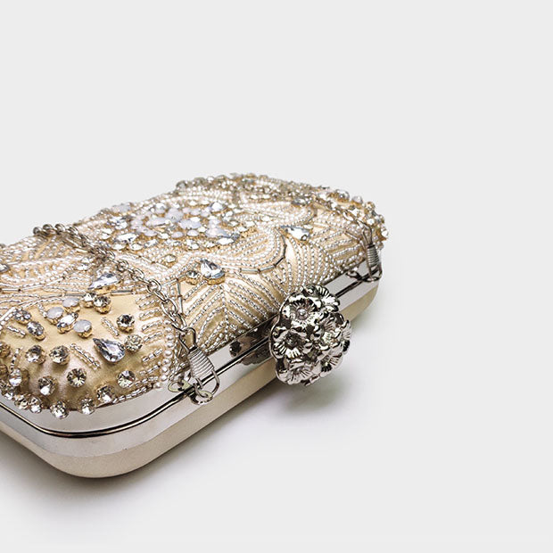 Elegant Bridal Diamond Banquet Clutch