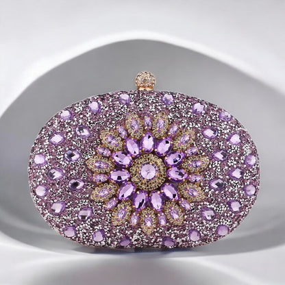 Azure Diamond Clutch Bag