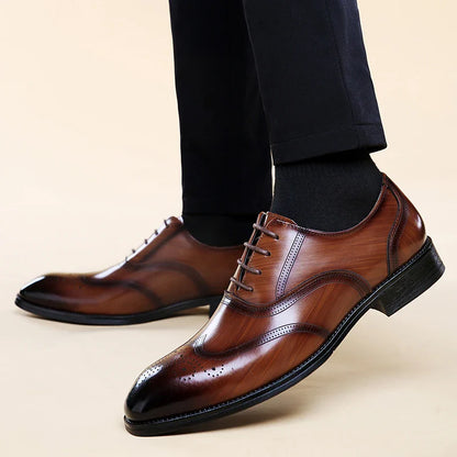 Milan Leather Brogue Dress Shoes