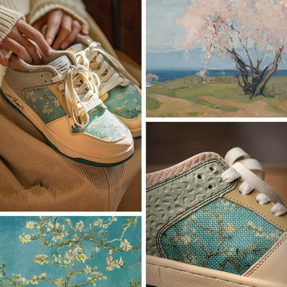 Van Gogh Almond Blossoms inspired sneakers