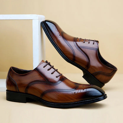 Milan Leather Brogue Dress Shoes