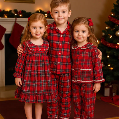 Classic Red Tartan Collection for Kids