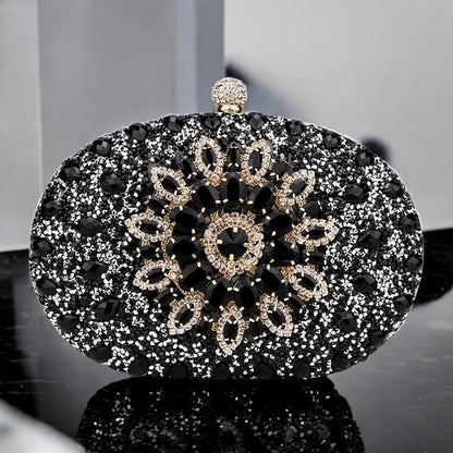 Azure Diamond Clutch Bag