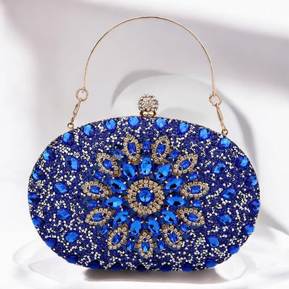 Azure Diamond Clutch Bag