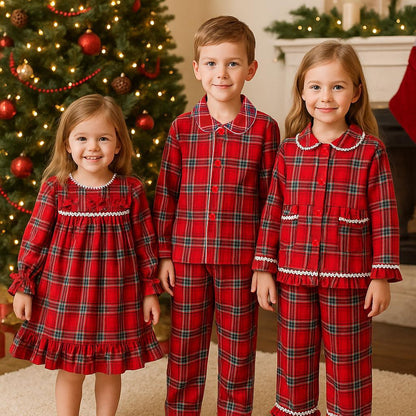 Classic Red Tartan Collection for Kids