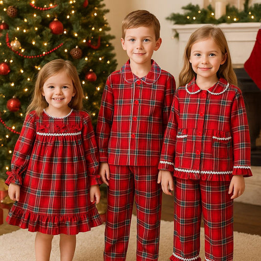 Classic Red Tartan Collection for Kids