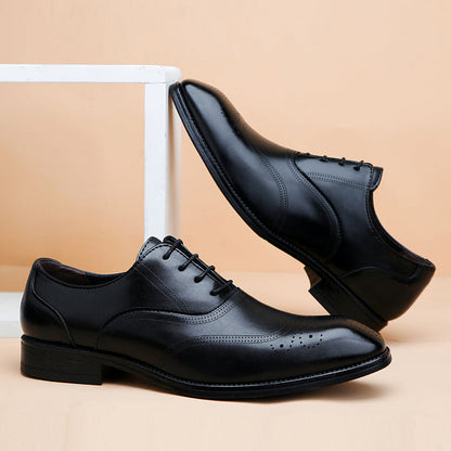 Milan Leather Brogue Dress Shoes